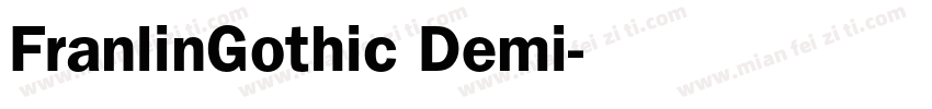 FranlinGothic Demi字体转换